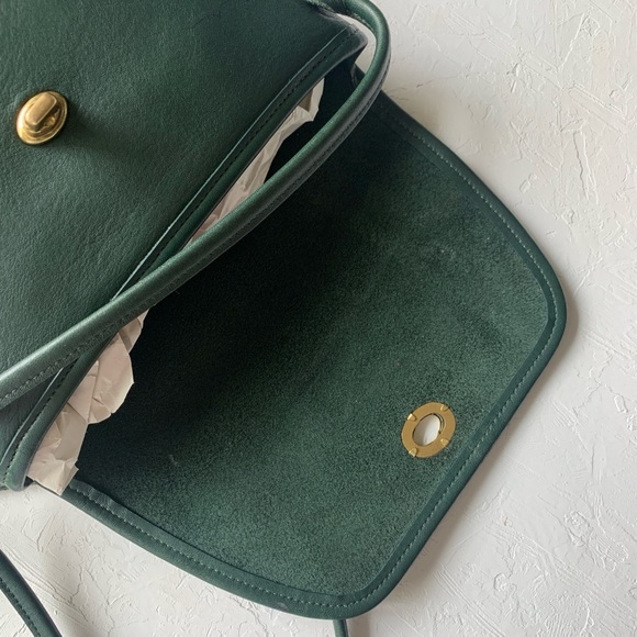 Vintage Coach Quincey (9919) in Bottle Green | Crossbody Bag - Picture 9 of 14